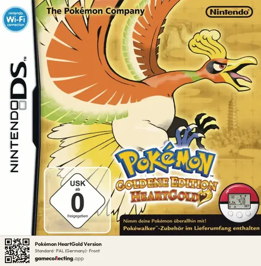 Pokémon HeartGold Version Nintendo DS, Germany box front