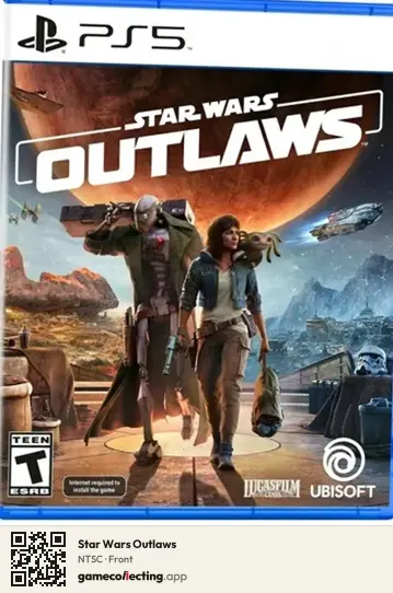 Star Wars Outlaws PlayStation 5, NTSC box front
