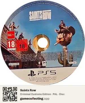 Saints Row PlayStation 5, PAL disc