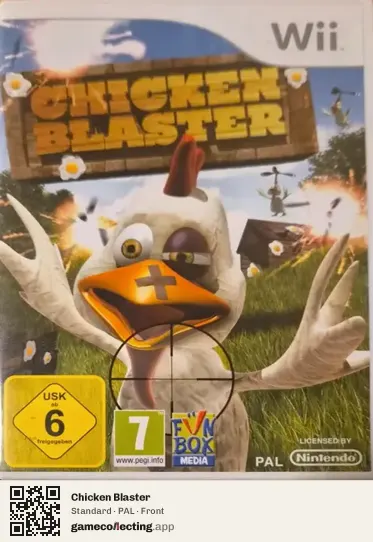 Chicken Blaster Nintendo Wii, PAL box front