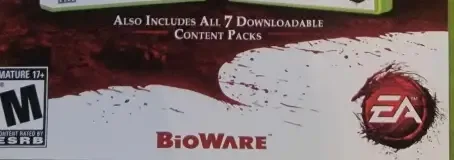 Dragon Age: Origins, the Australian classification mark on its front
