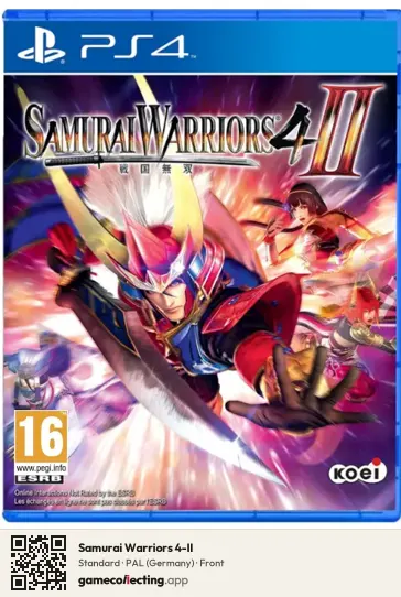 Samurai Warriors 4-II PlayStation 4, Germany box front