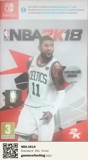 NBA 2K18 Nintendo Switch, PAL box front