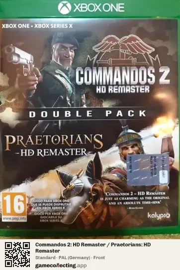 Commandos 2: HD Remaster / Praetorians: HD Remaster Xbox One, Germany box front