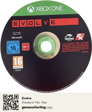 Evolve Xbox One, PAL disc
