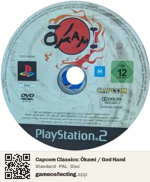 Capcom Classics: Ōkami / God Hand PlayStation 2, PAL disc