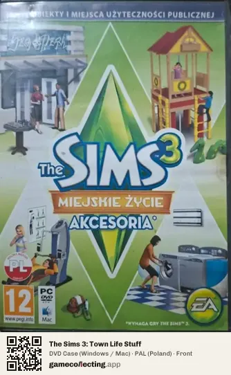The Sims 3: Town Life Stuff Computer, Poland box front