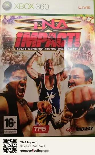 TNA Impact! Xbox 360, PAL box front