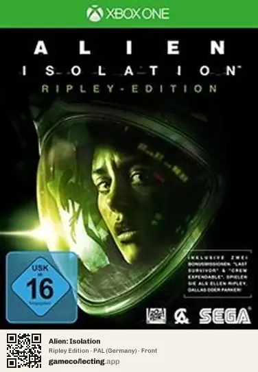 Alien: Isolation Xbox One, Germany box front