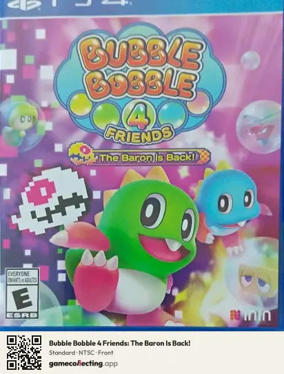 Bubble Bobble 4 Friends: The Baron Is Back! PlayStation 4, NTSC box front