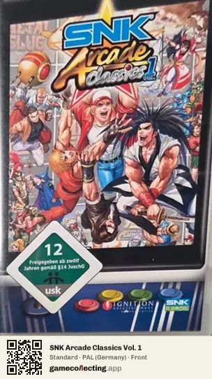 SNK Arcade Classics Vol. 1 PlayStation Portable, Germany box front