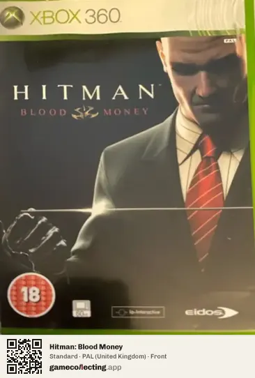Hitman: Blood Money Xbox 360, United Kingdom box front