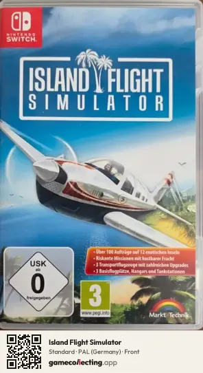 Island Flight Simulator Nintendo Switch, Germany box front