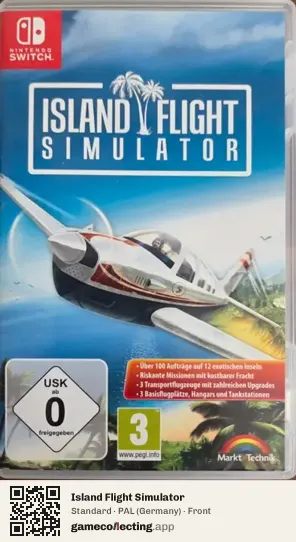 Island Flight Simulator Nintendo Switch, Germany box front