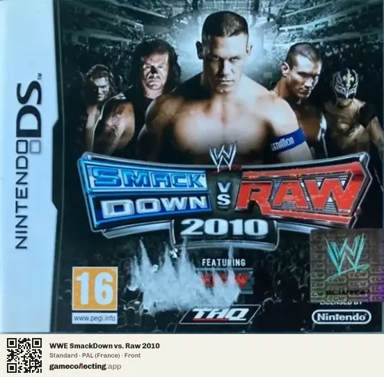 WWE SmackDown vs. Raw 2010 Nintendo DS, France box front
