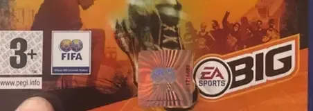 FIFA Street 2, the PEGI square on its front