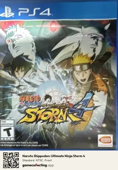 Naruto Shippuden: Ultimate Ninja Storm 4 PlayStation 4, NTSC box front
