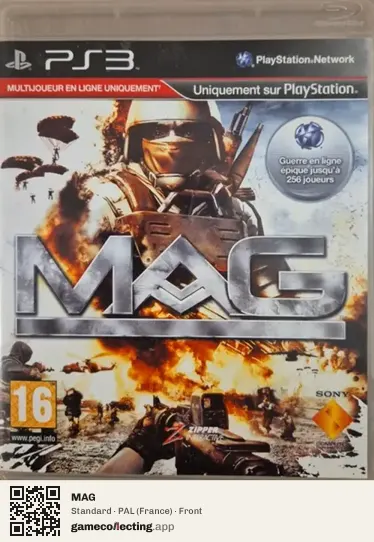 MAG PlayStation 3, France box front