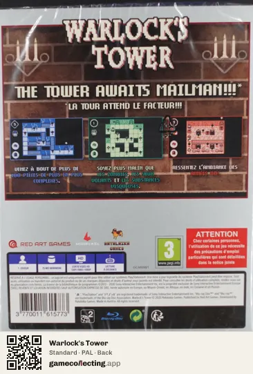 Warlock's Tower PlayStation 4, PAL box back