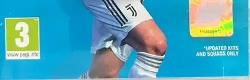 FIFA 19, the PEGI square on its front