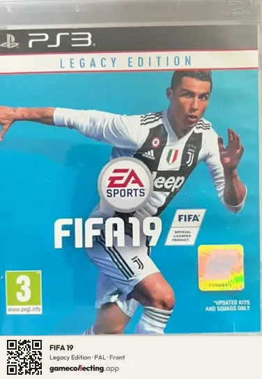 FIFA 19 PlayStation 3, PAL box front