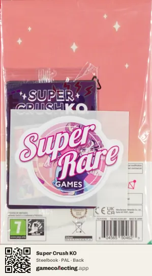 Super Crush KO Nintendo Switch, PAL box back