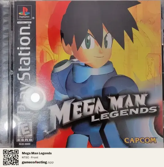 Mega Man Legends PlayStation, NTSC box front