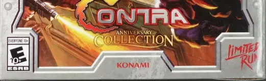 Contra Anniversary Collection, the ESRB box on its front