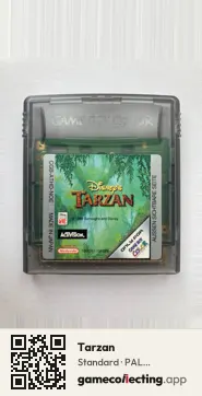 Tarzan Game Boy Color, PAL cartridge label