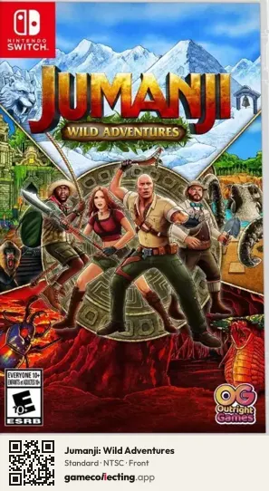 Jumanji: Wild Adventures Nintendo Switch, NTSC box front