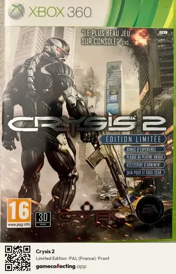 Crysis 2 Xbox 360, France box front
