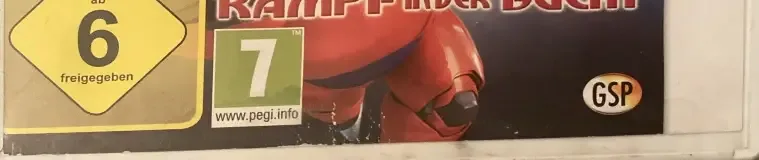Big Hero 6: Battle in the Bay, the USK square on its front