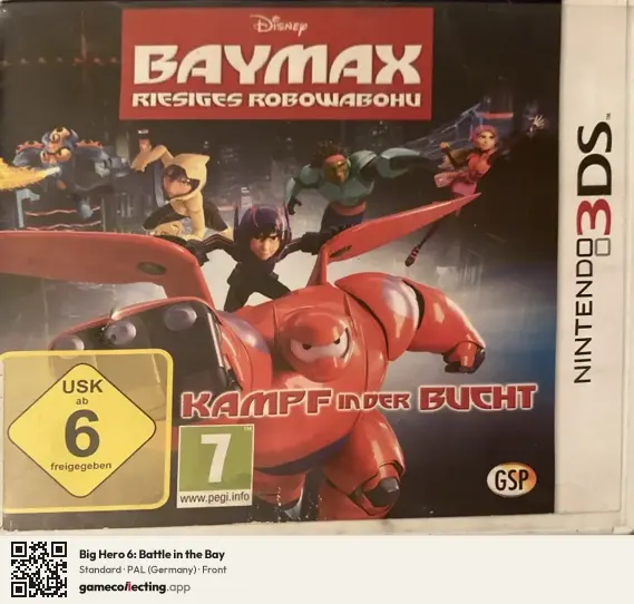 Big Hero 6: Battle in the Bay Nintendo 3DS, Germany box front