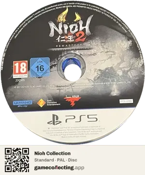 Nioh Collection PlayStation 5, PAL disc