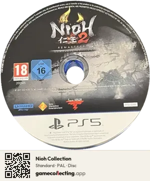 Nioh Collection PlayStation 5, PAL disc