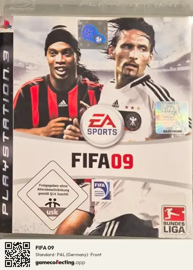 FIFA 09 PlayStation 3, Germany box front