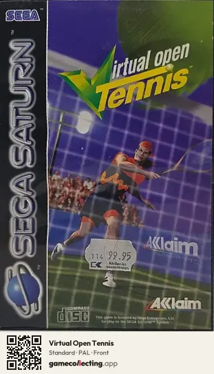 Virtual Open Tennis Sega Saturn, PAL box front