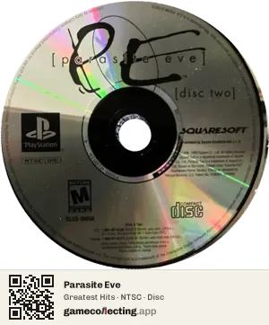 Parasite Eve PlayStation, NTSC disc