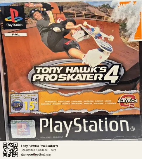 Tony Hawk's Pro Skater 4 PlayStation, United Kingdom box front