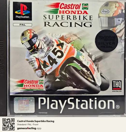 Castrol Honda Superbike Racing PlayStation, PAL box front