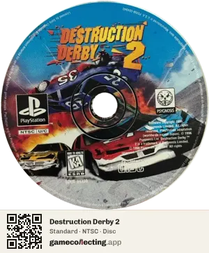 Destruction Derby 2 PlayStation, NTSC disc