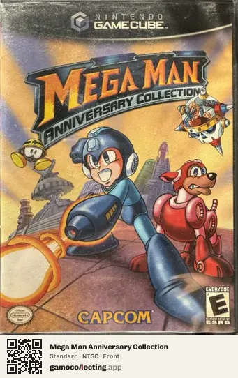 Mega Man Anniversary Collection Nintendo GameCube, NTSC box front