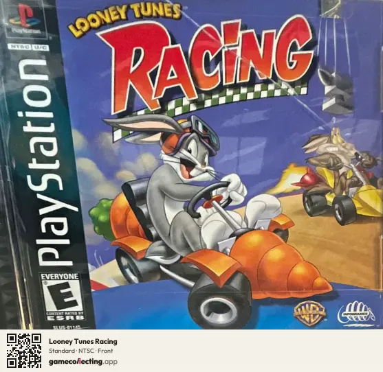 Looney Tunes Racing PlayStation, NTSC box front