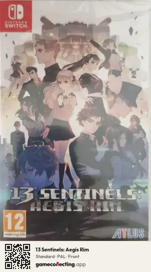 13 Sentinels: Aegis Rim Nintendo Switch, PAL box front