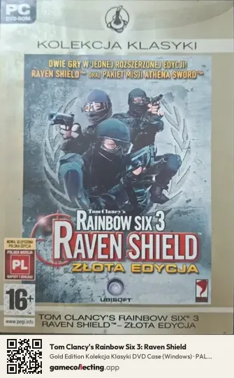 Tom Clancy's Rainbow Six 3: Raven Shield Computer, Poland box front