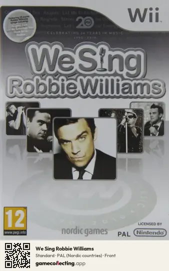 We Sing Robbie Williams Nintendo Wii, Nordic countries box front