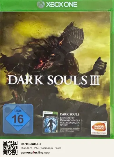 Dark Souls III Xbox One, Germany box front