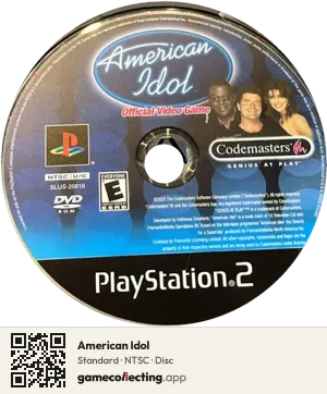 American Idol PlayStation 2, NTSC disc