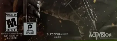 Call of Duty: Advanced Warfare, the ESRB box on its front