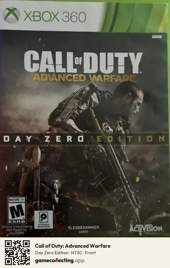 Call of Duty: Advanced Warfare Xbox 360, NTSC box front